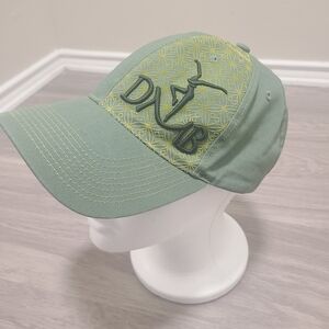 Dave Matthews Band Green Embroidered Logo With Adjustable Strap Hat Cap